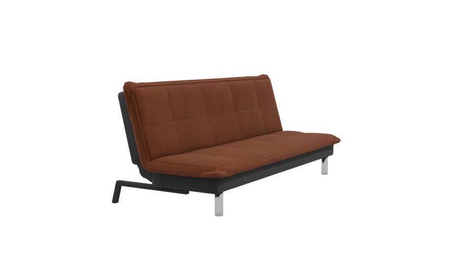 Stylish Brown Sofa 3D Model - Professional 3D Model Render 9