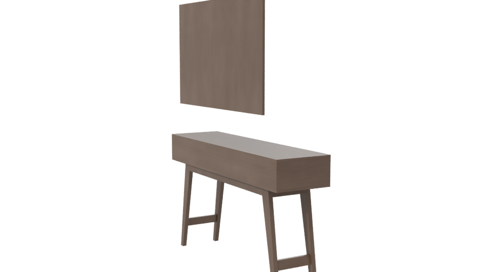 Minimalist Vanity Table Model 3D - Professional 3D Model Render 7