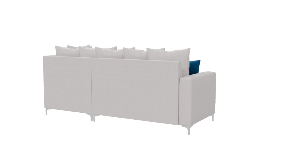 Contemporary L-Shaped Sofa Model - Professional 3D Model Render 6