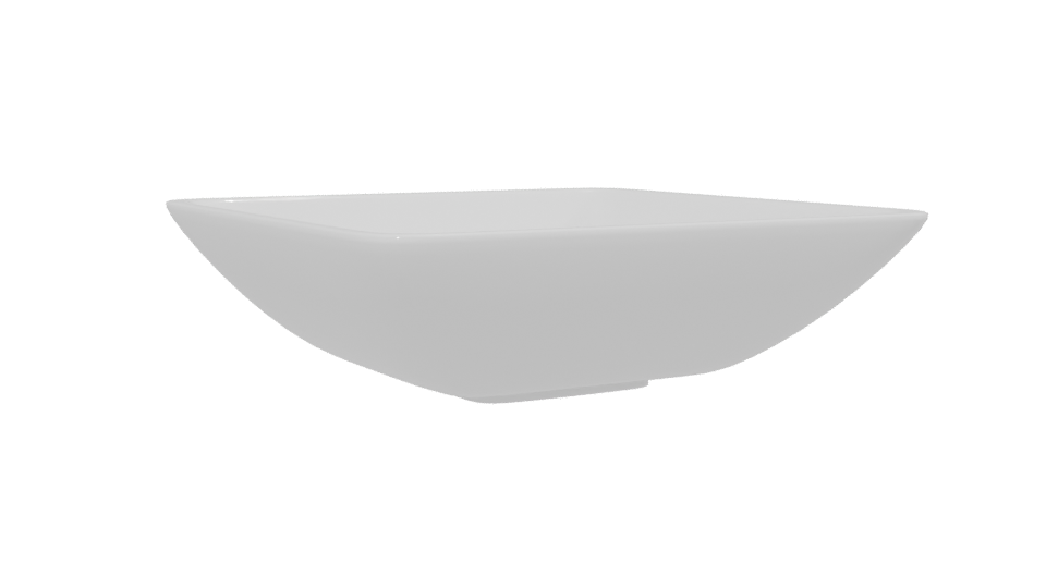 Sleek Ceramic Serving Bowl 3D - Professional 3D Model Render 13