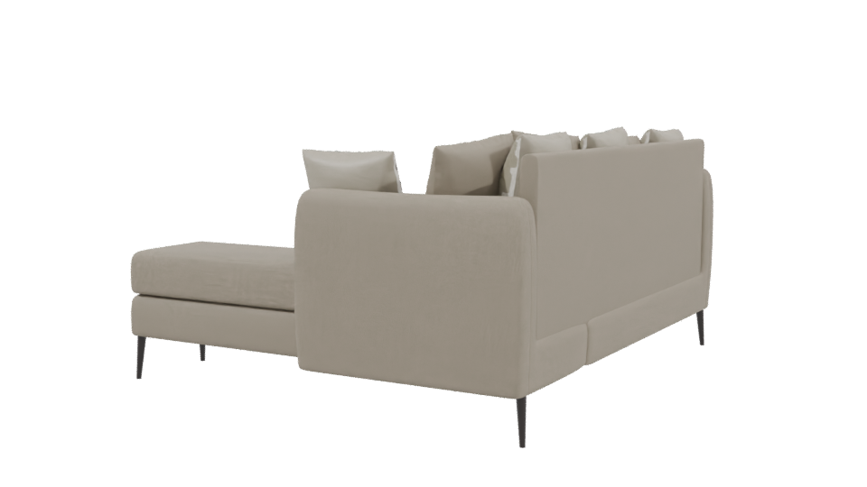 Stylish Sectional Sofa 3D Model - Professional 3D Model Render 3