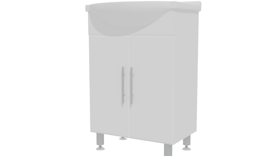 Modern Bathroom Sink Cabinet 3D - Professional 3D Model Render 12
