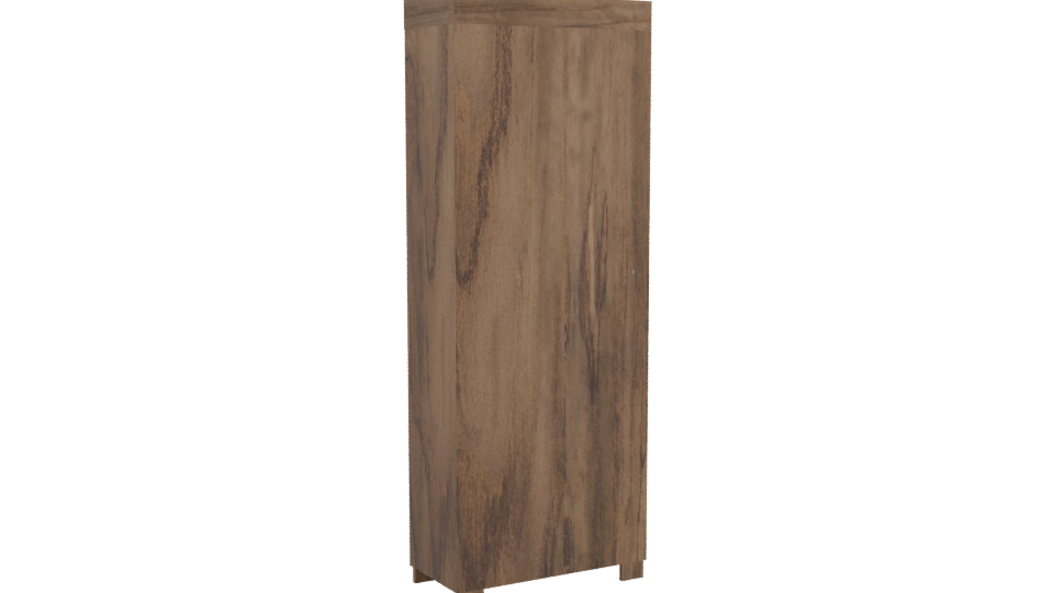 Stylish Wooden Wardrobe Model - Professional 3D Model Render 4