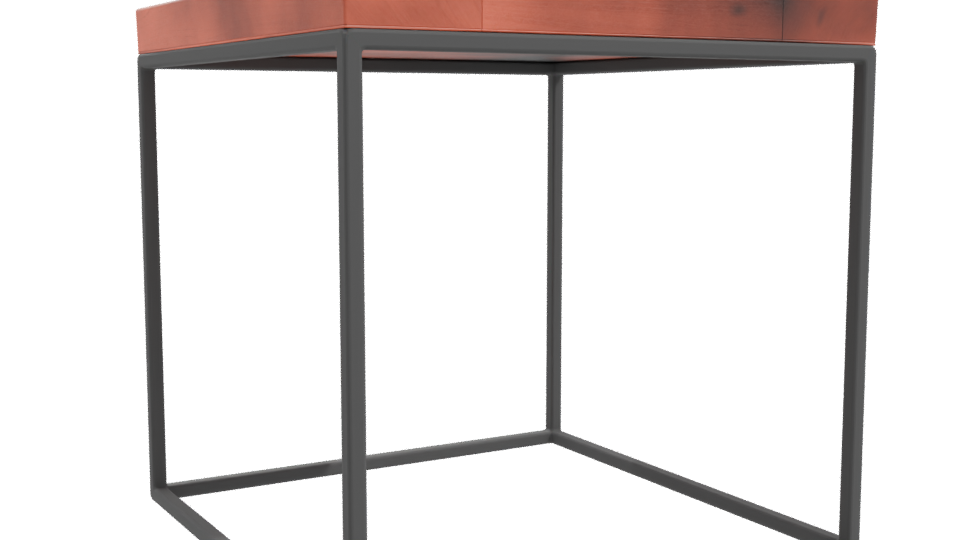 Modern Industrial Coffee Table 3D Model - Professional 3D Model Render 10