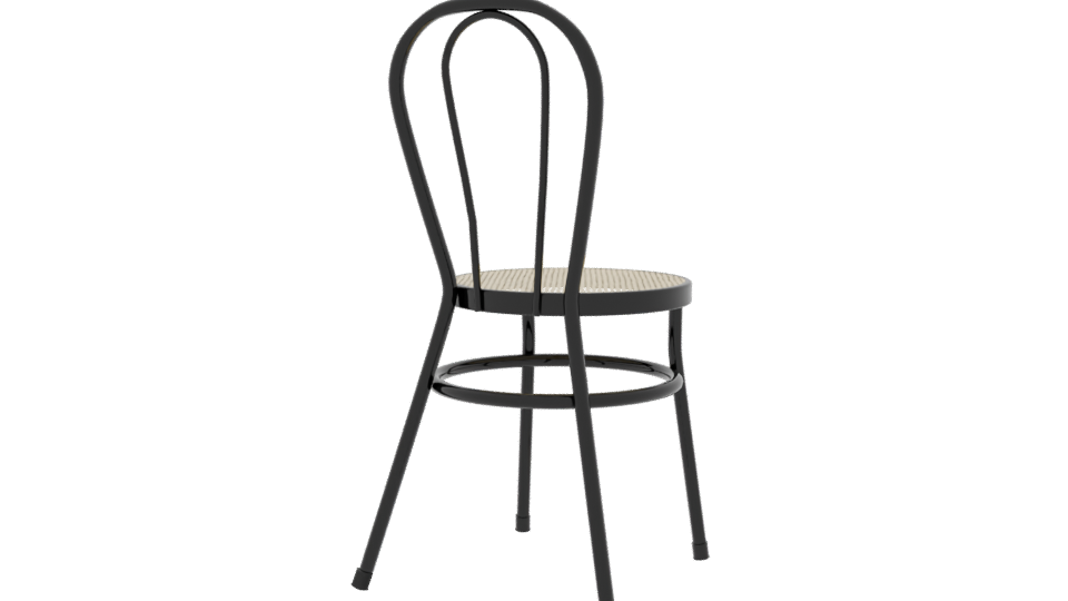Classic Bistro Chair Model 3D - Professional 3D Model Render 6