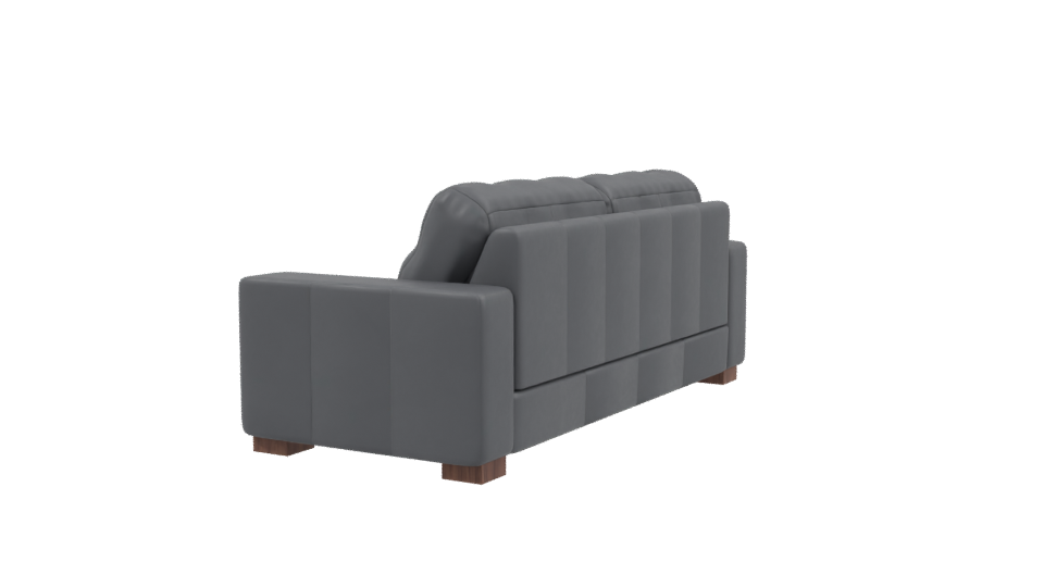 Stylish Modern Leather Sofa 3D Model - Professional 3D Model Render 3