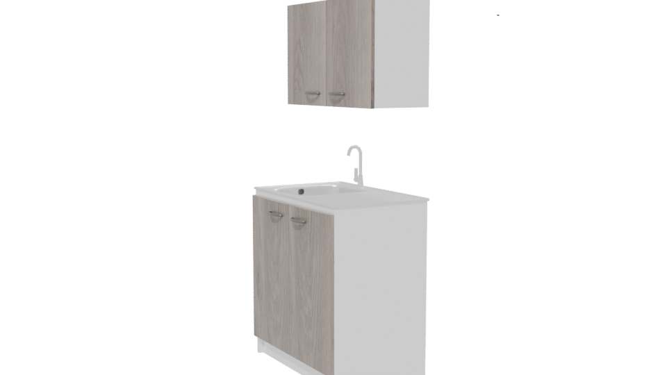 Stylish Kitchen Cabinet 3D Model - Professional 3D Model Render 13