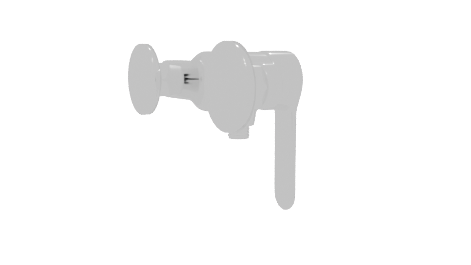 Stylish Wall-Mounted Faucet Model - Professional 3D Model Render 7