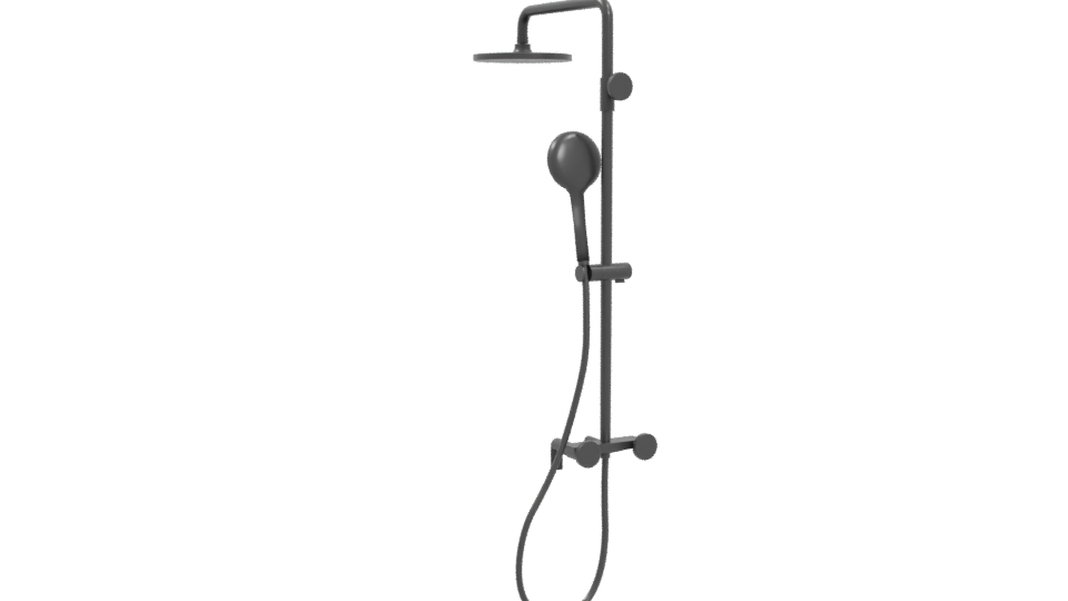 Sleek Modern Shower System 3D - Professional 3D Model Render 4