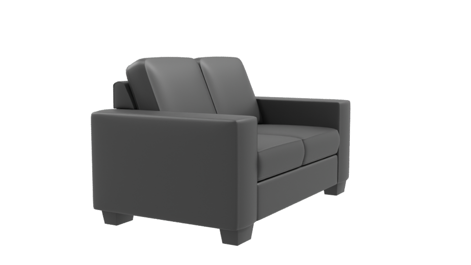Minimalist Fabric Loveseat 3D Model - Professional 3D Model Render 9