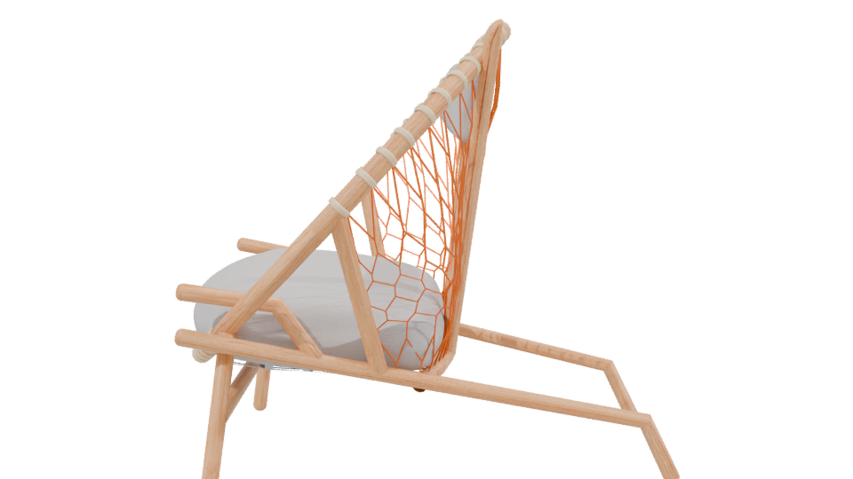 Stylish Modern Lounge Chair 3D - Professional 3D Model Render 2