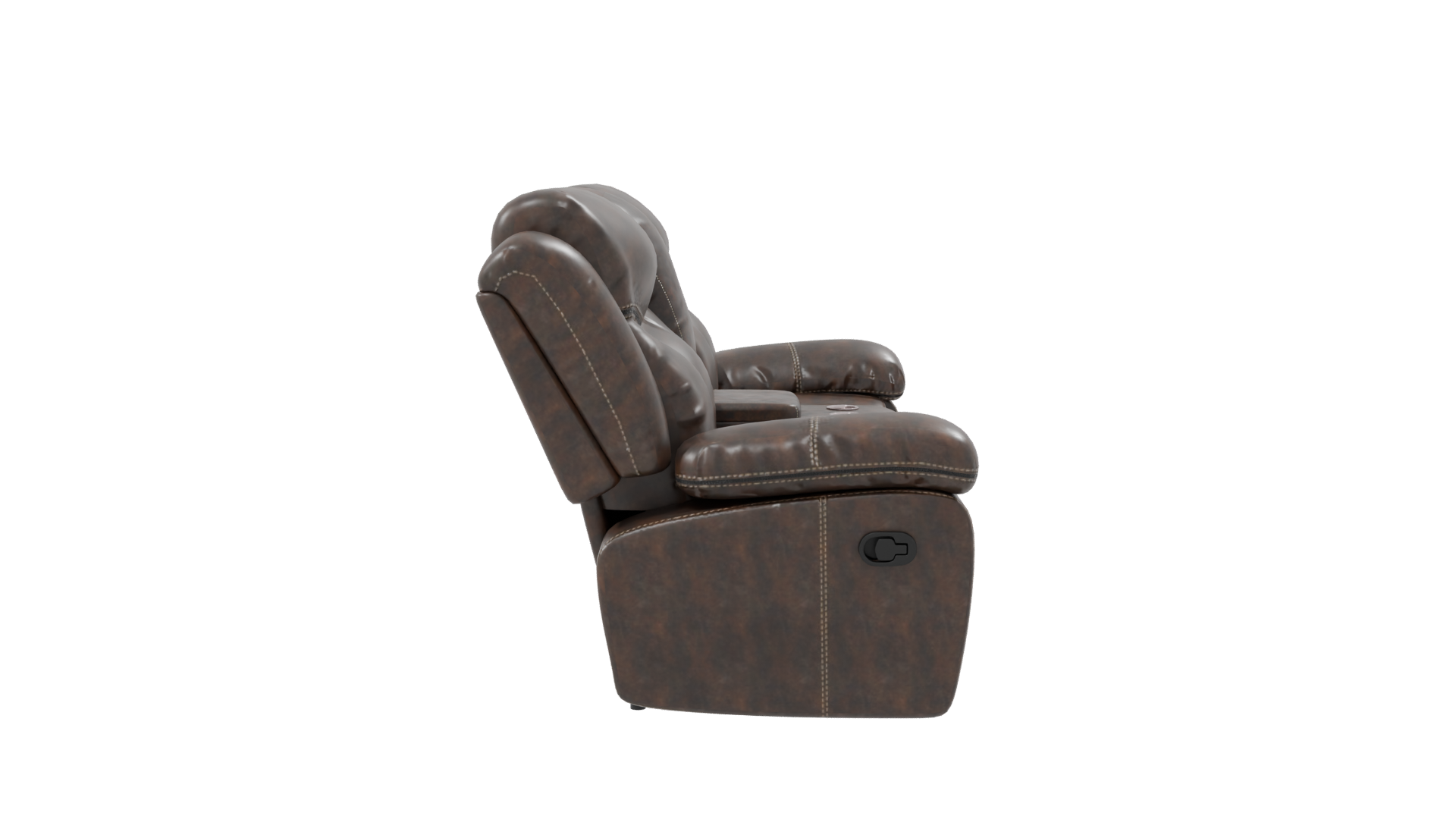 Reclinable Loveseat Sofa 3D Model - Professional 3D Model Render 8