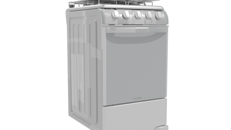 Compact Gas Stove Appliance 3D - Professional 3D Model Render 10