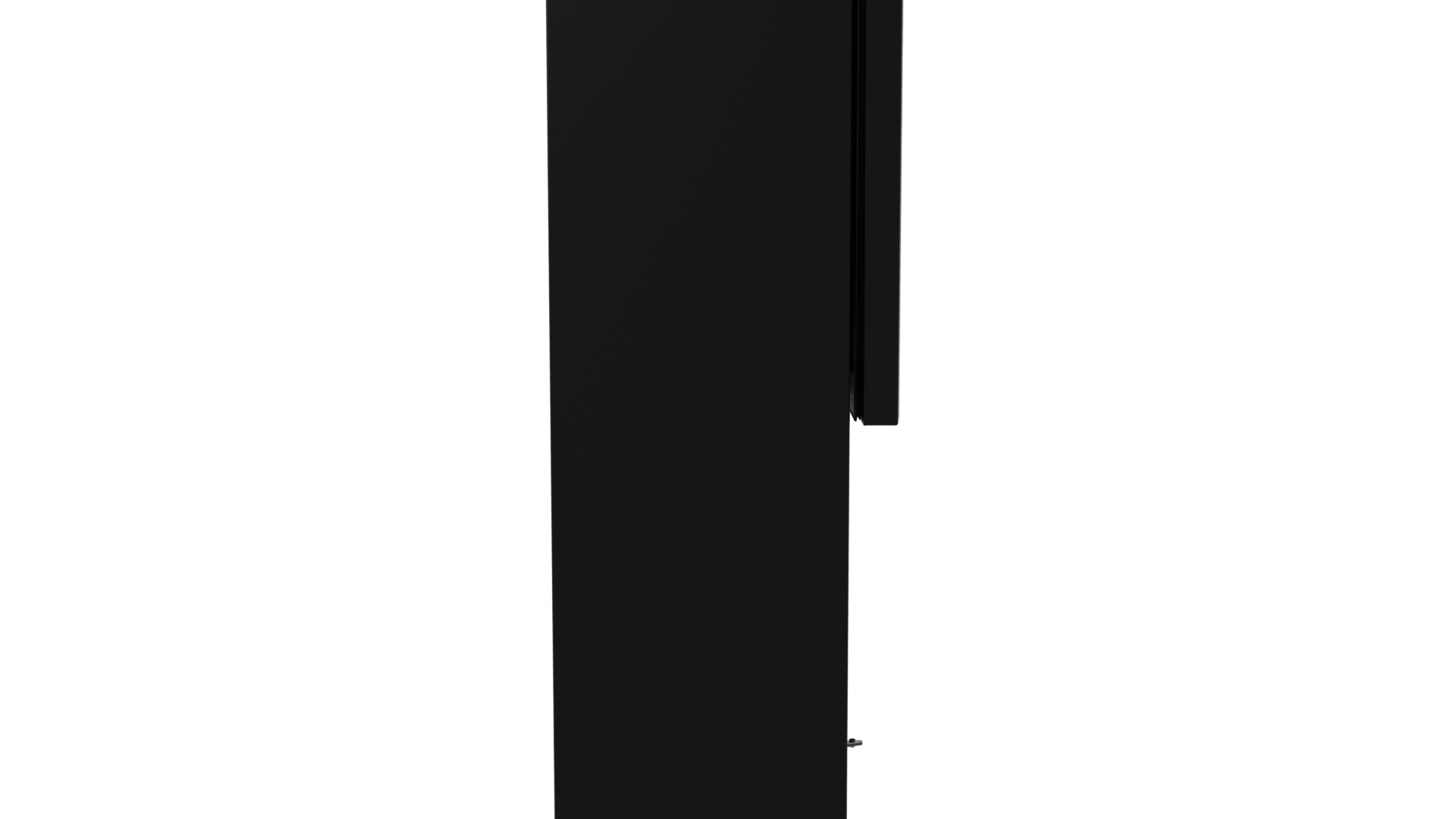 Sleek Black Refrigerator 3D Model - Professional 3D Model Render 8