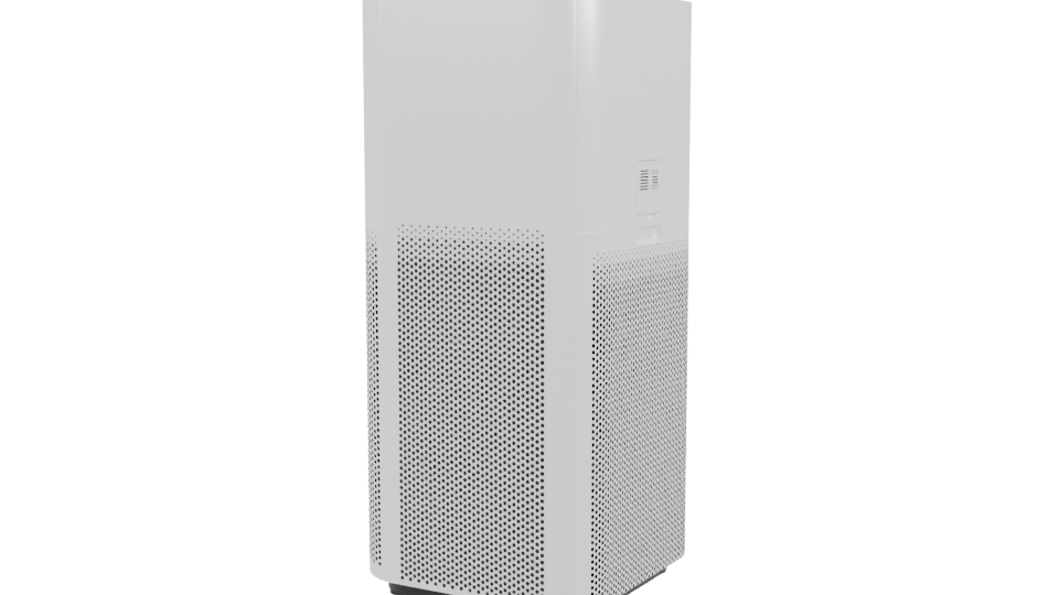 Sleek Air Purifier 3D Model - Professional 3D Model Render 3