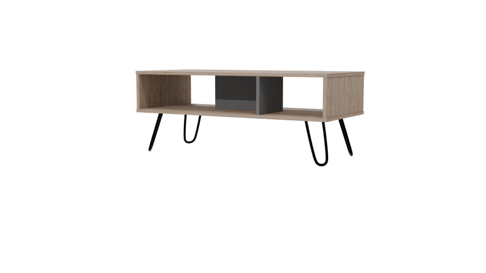 Stylish Wooden Coffee Table 3D - Professional 3D Model Render 6