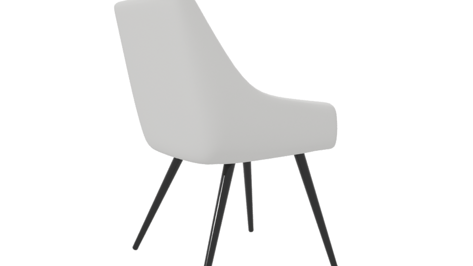 Sleek Modern Dining Chair 3D - Professional 3D Model Render 7