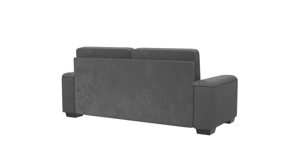 Contemporary Gray Fabric Sofa 3D - Professional 3D Model Render 6