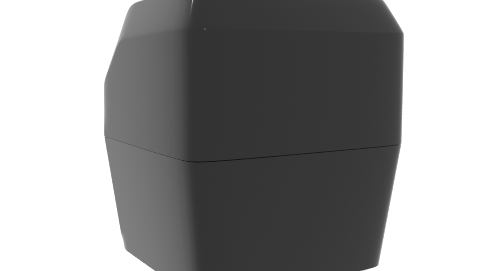 Modern Digital Air Fryer 3D Model - Professional 3D Model Render 4