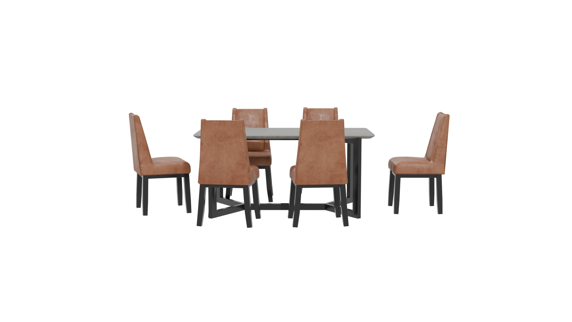 Stylish Dining Table Set 3D - Professional 3D Model Render 14