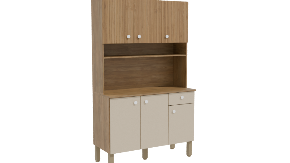 Modern Kitchen Cabinet 3D Model - Professional 3D Model Render 10