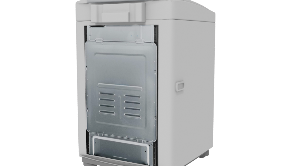 Contemporary Top-Loading Washing Machine 3D Model - Professional 3D Model Render 6