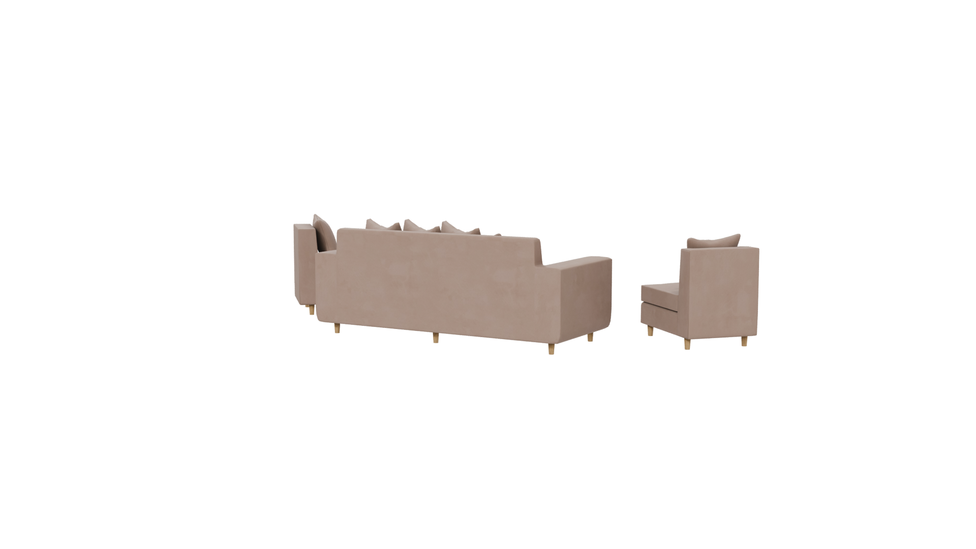 Stylish Modern Sofa Set 3D - Professional 3D Model Render 18