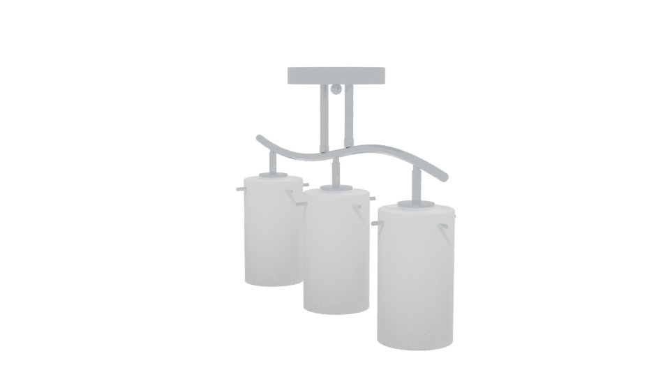 Sleek Modern Glass Pendant Lighting 3D Model - Professional 3D Model Render 13