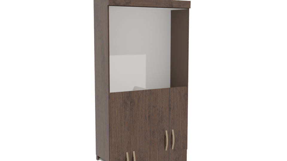 Stylish Wooden Cabinet 3D Model - Professional 3D Model Render 10