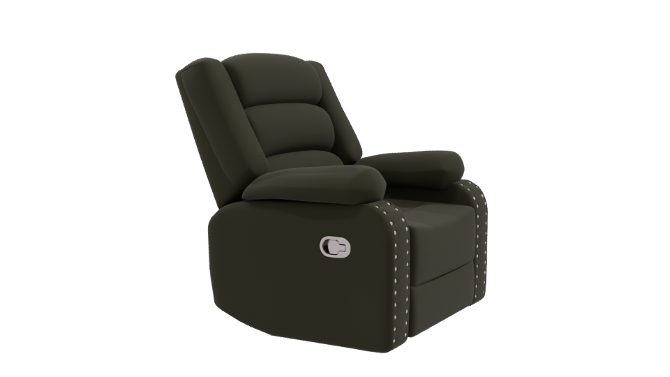 Individual Reclining Chair 3D Model - Professional 3D Model Render 9