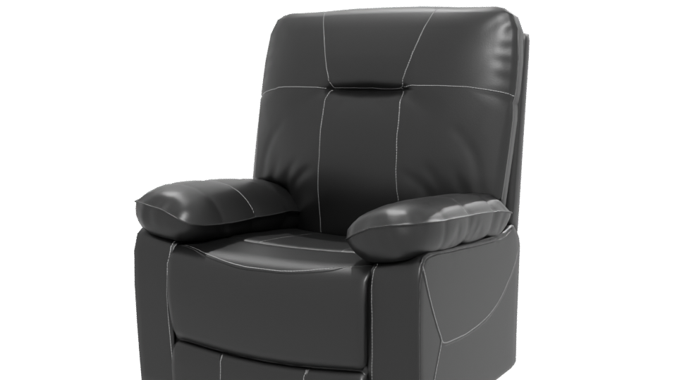 Stylish Recliner Chair 3D Model - Professional 3D Model Render 12