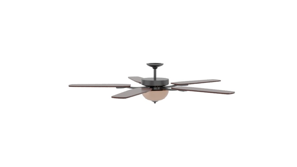 Elegant Ceiling Fan 3D Model - Professional 3D Model Render 8