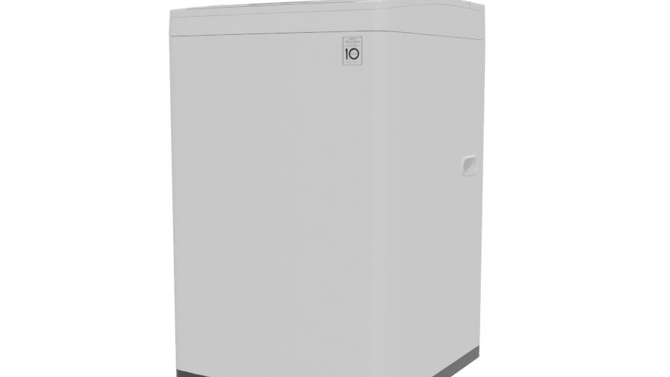 Compact Household Washing Machine Model - Professional 3D Model Render 12