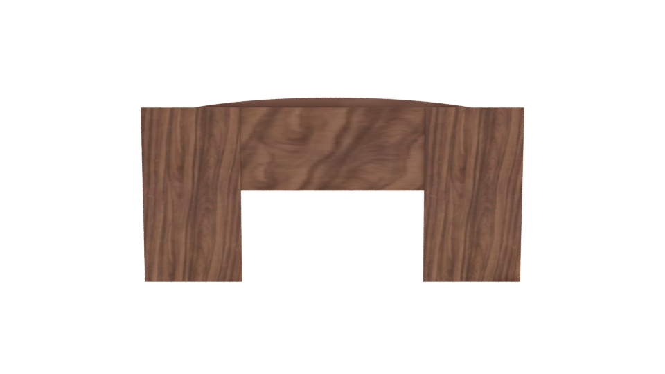 Contemporary Wooden Desk Model - Professional 3D Model Render 5
