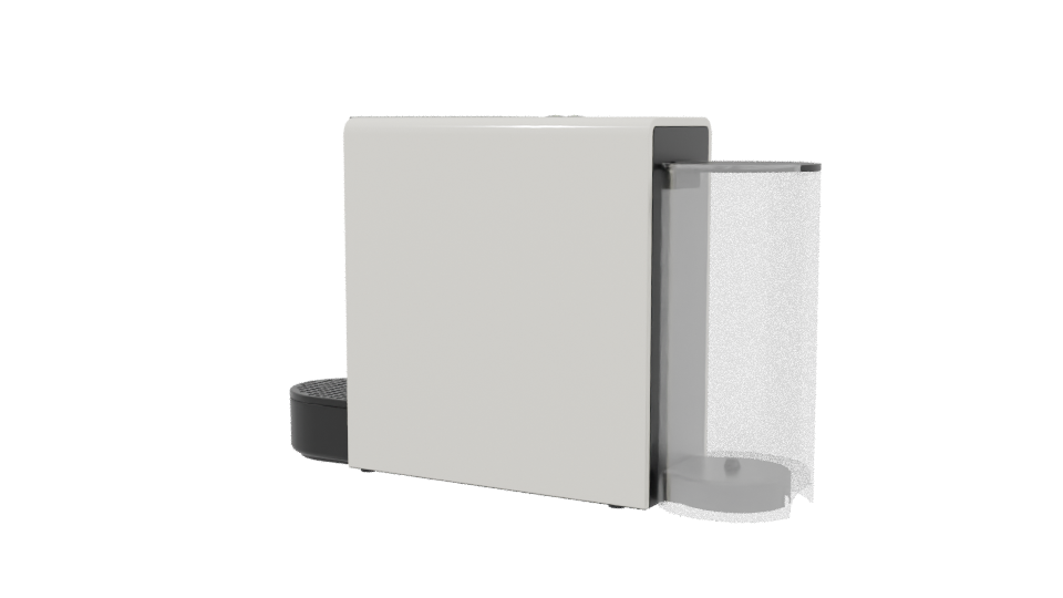 Compact Modern Coffee Maker 3D - Professional 3D Model Render 3