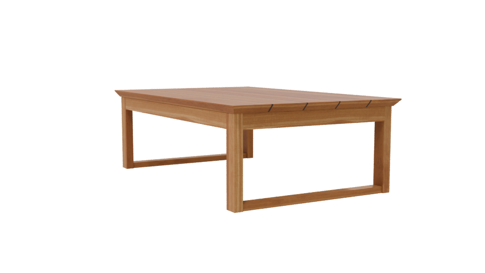 Stylish Wooden Coffee Table 3D - Professional 3D Model Render 7