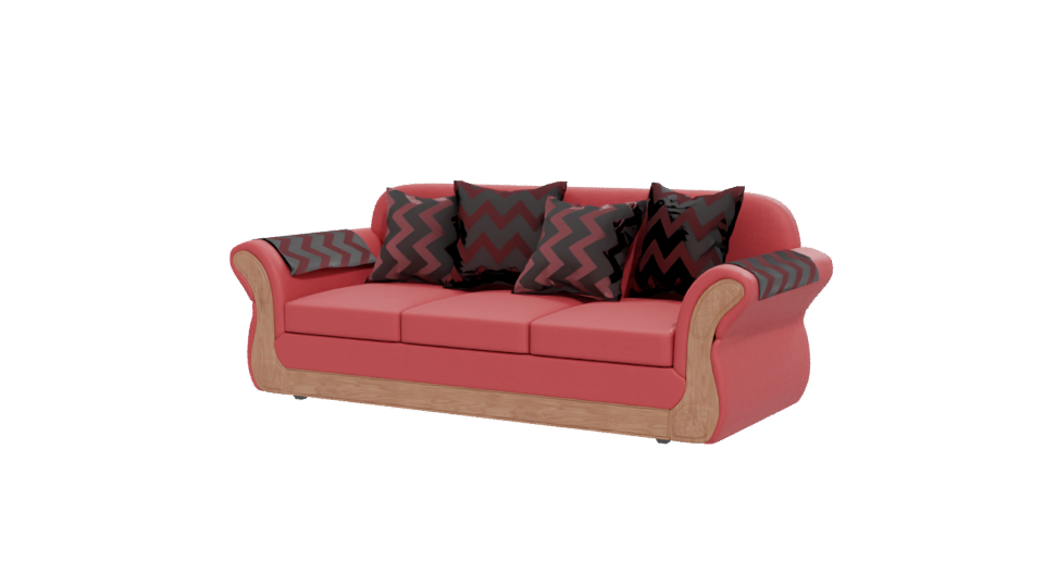 Stylish Contemporary Sofa 3D Model - Professional 3D Model Render 12