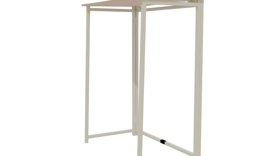 Foldable Metal-MDF Desk 3D - Professional 3D Model Render 13