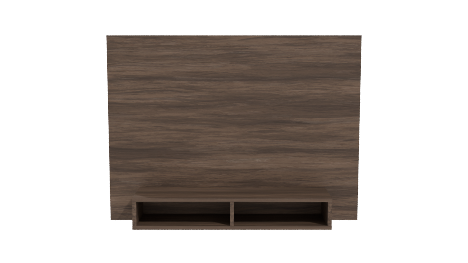 Stylish Wooden Media Unit 3D - Professional 3D Model Render 11