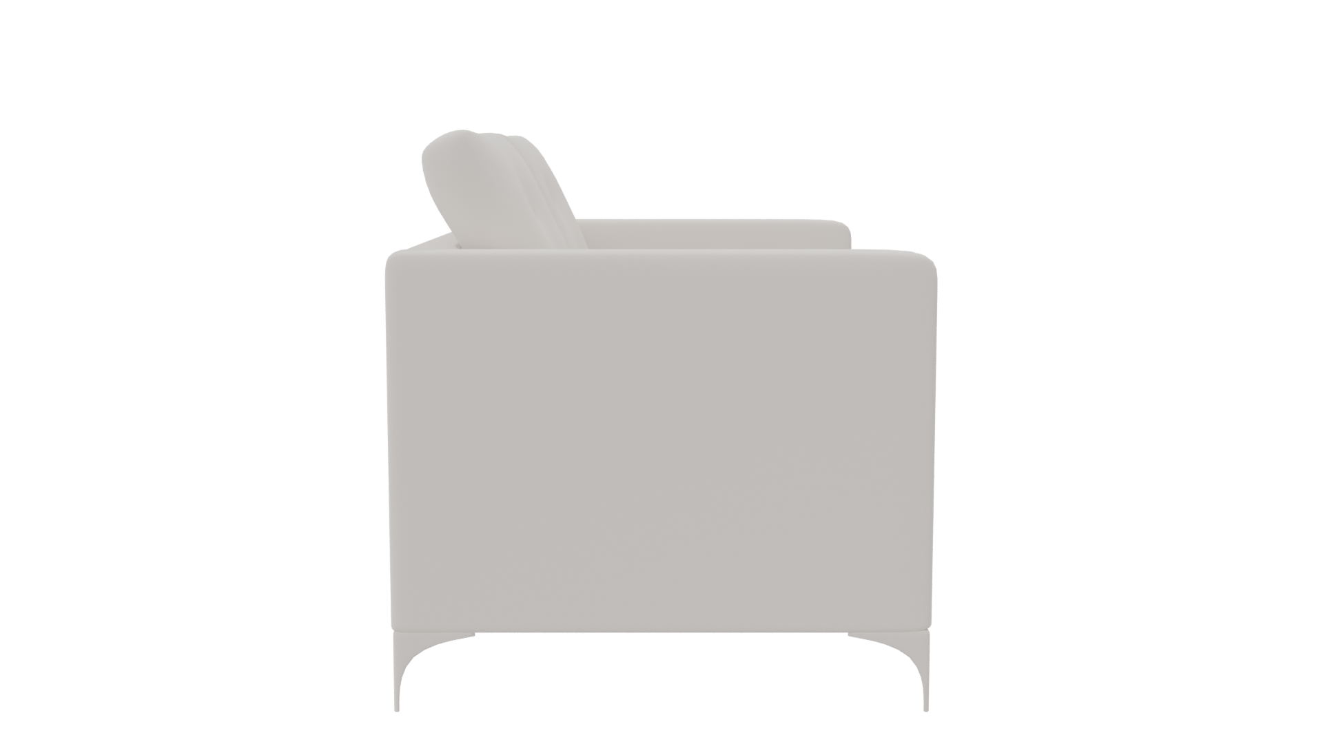 Contemporary Two-Seater Sofa Model - Professional 3D Model Render 3