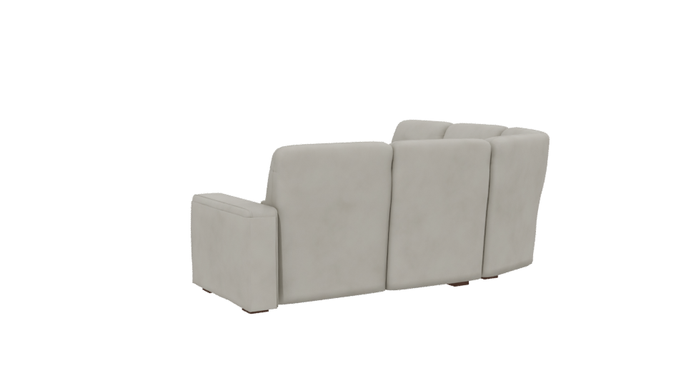 Modern Curved Sofa 3D Model - Professional 3D Model Render 13