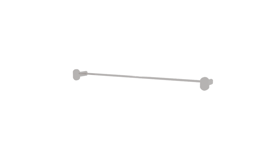 Stylish Modern Curtain Rod 3D - Professional 3D Model Render 6