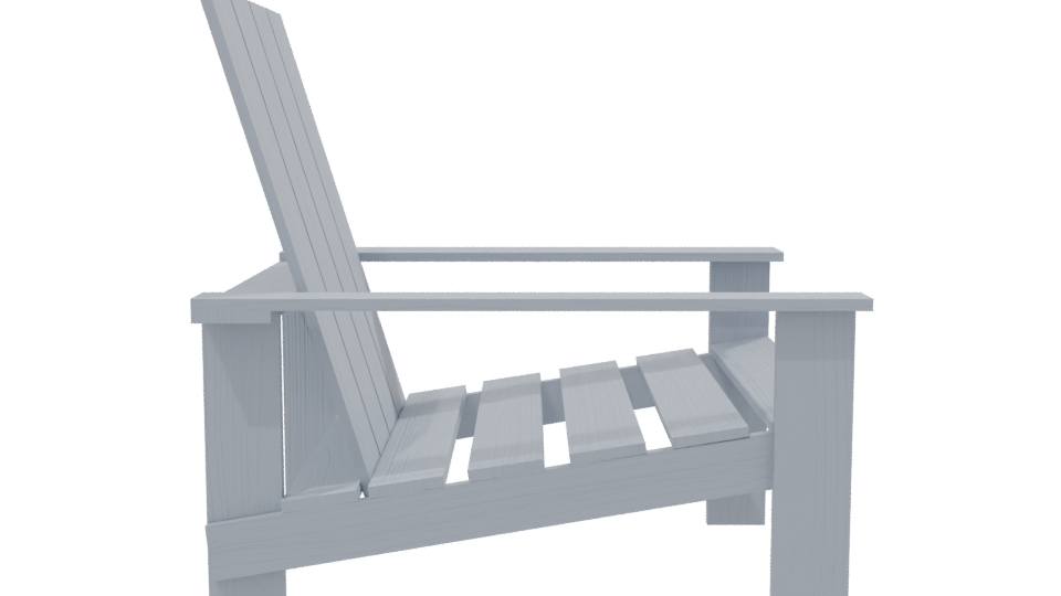 Stylish Outdoor Lounge Chair 3D - Professional 3D Model Render 8