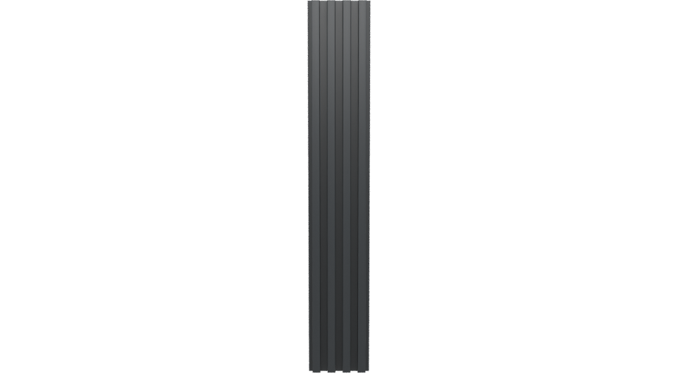 Stylized Vertical Slatted Panel 3D - Professional 3D Model Render 5