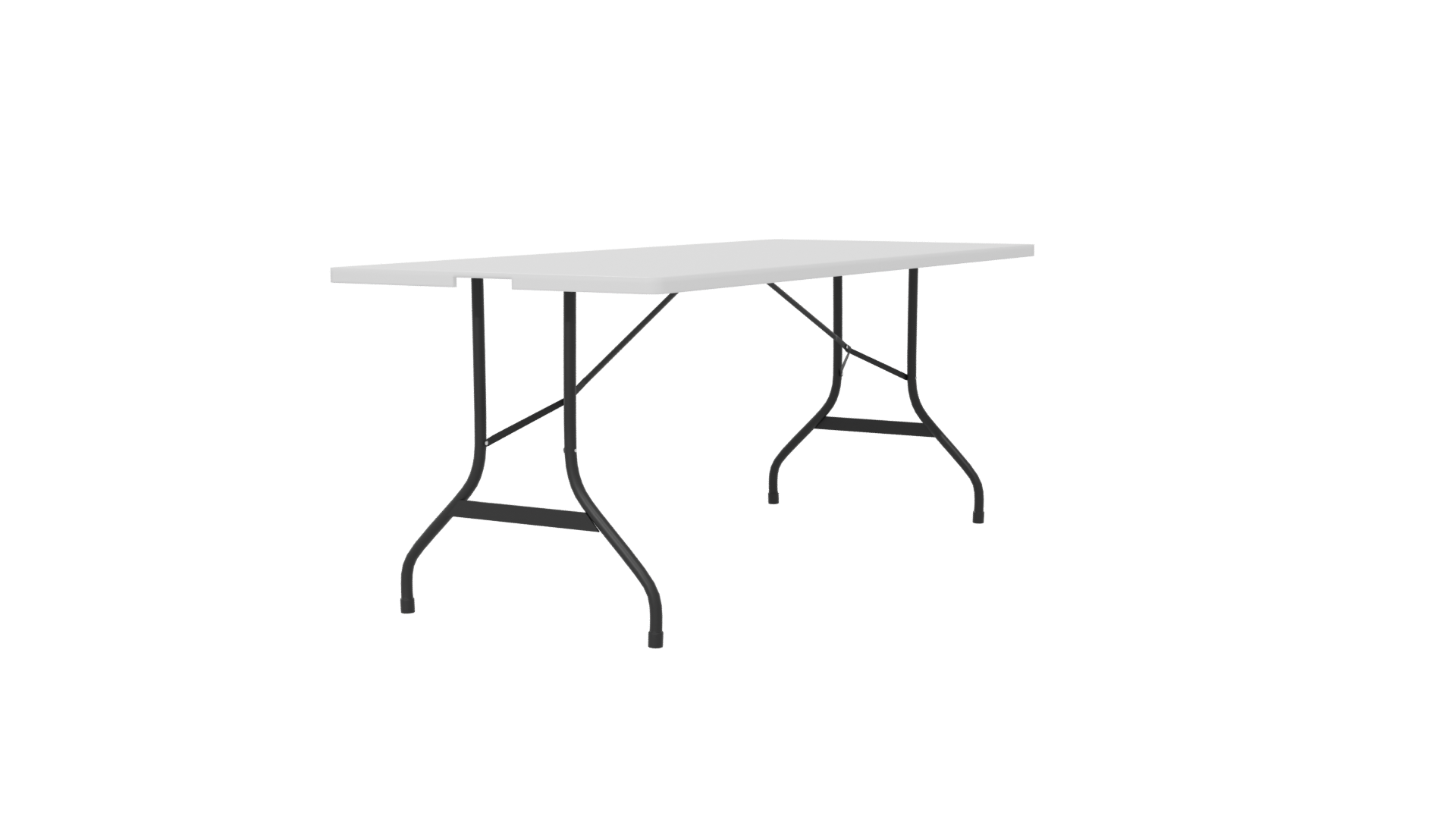 Minimalist Folding Table 3D Model - Professional 3D Model Render 6