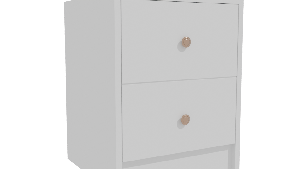 Stylish Minimalist Nightstand 3D - Professional 3D Model Render 10