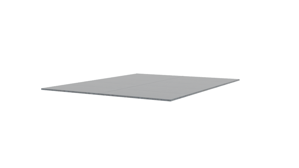 Sleek Metal Floor Panel Model - Professional 3D Model Render 3