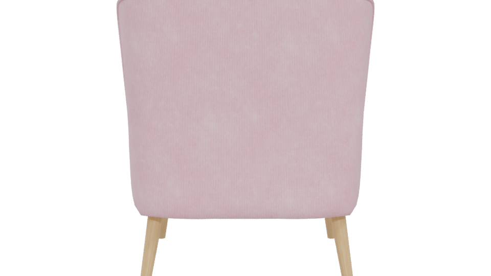 Stylish Pink Accent Chair 3D - Professional 3D Model Render 5