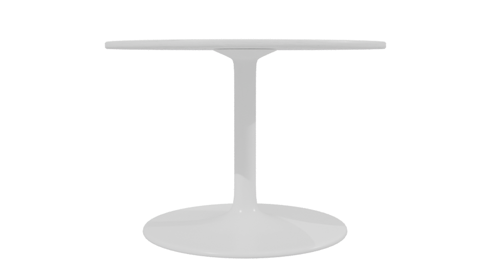 Minimalist Round Dining Table 3D - Professional 3D Model Render 2