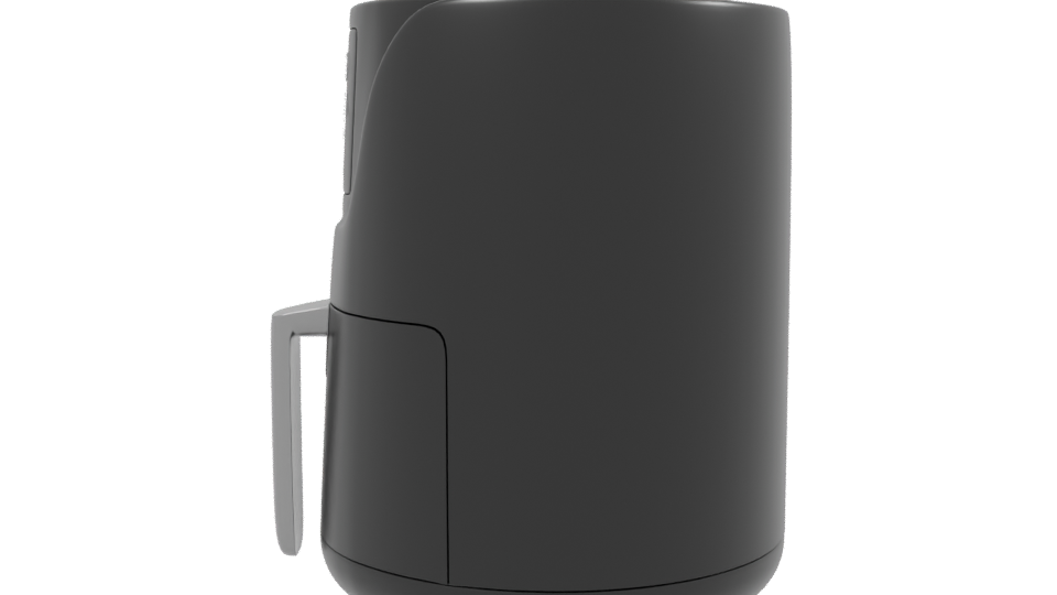 Stylish Air Fryer 3D Model - Professional 3D Model Render 2